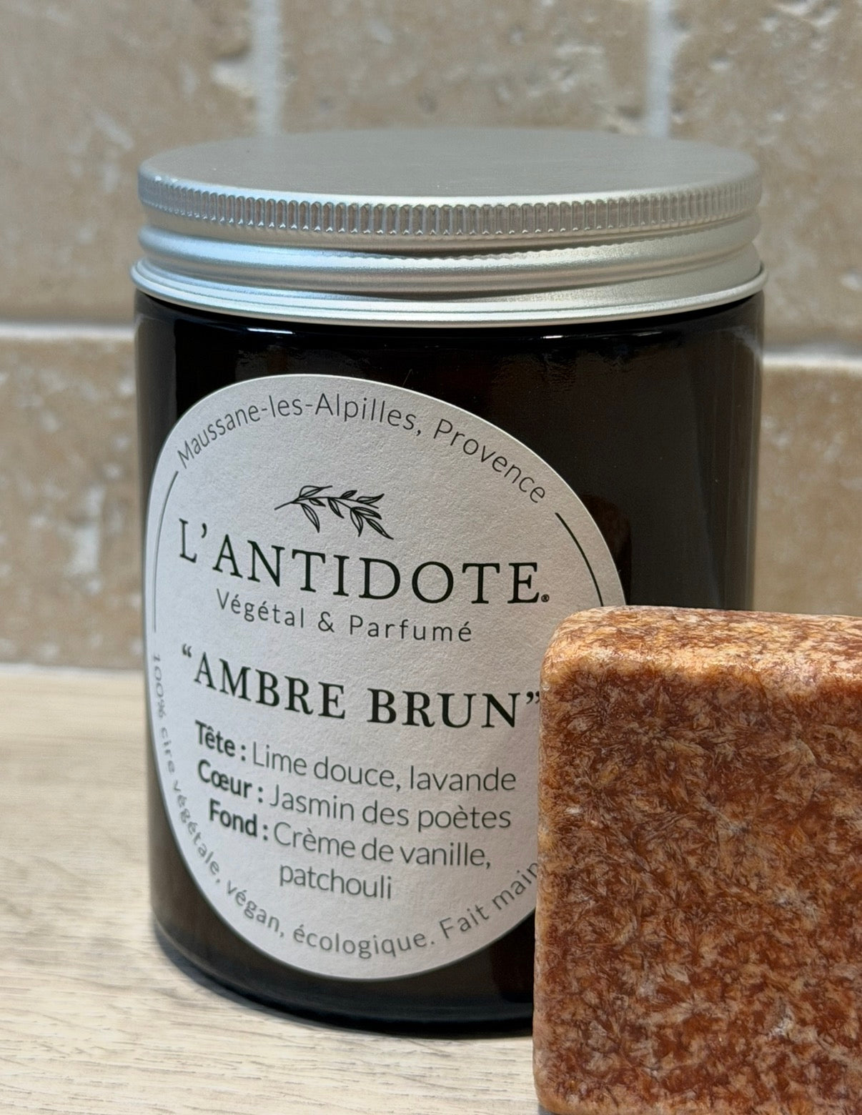 Bougie Ambre brun - 150g