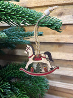 Cheval à bascule bois
