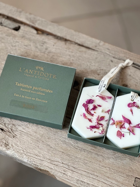Tablettes parfumées à la rose Lot de 2